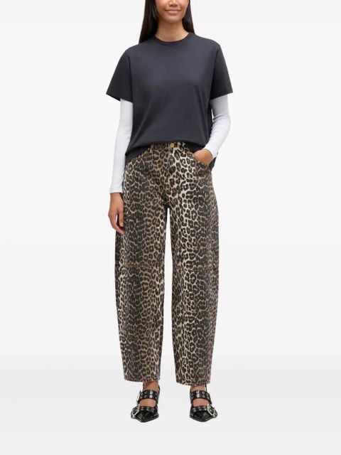 GANNI leopard-print jeans - Brown - zdjęcie produktu nr 2