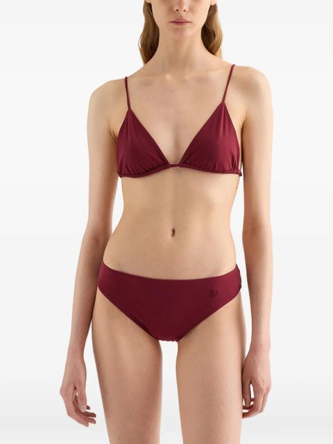 Jil Sander jersey triangle bikini top - Red - zdjęcie produktu nr 2