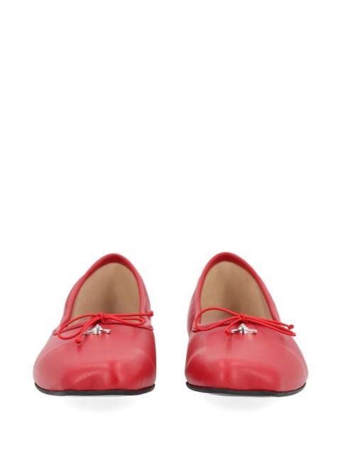 Vivienne Westwood Orb-plaque ballet flats - Red