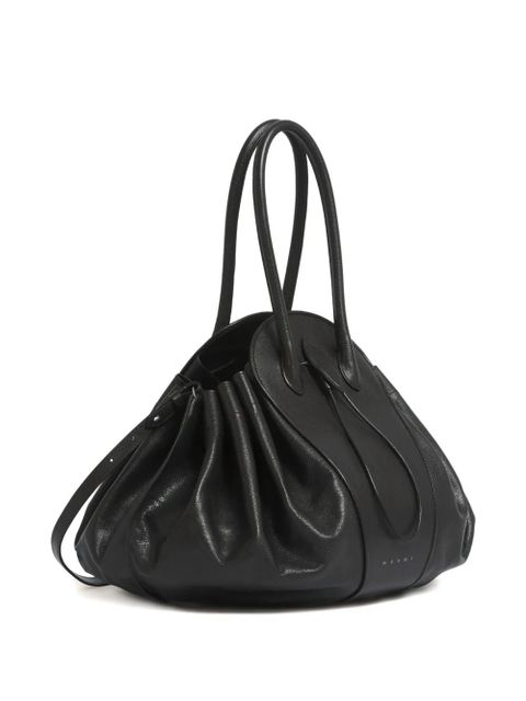 Marni tubular handle tulipea shoulder bag - Black