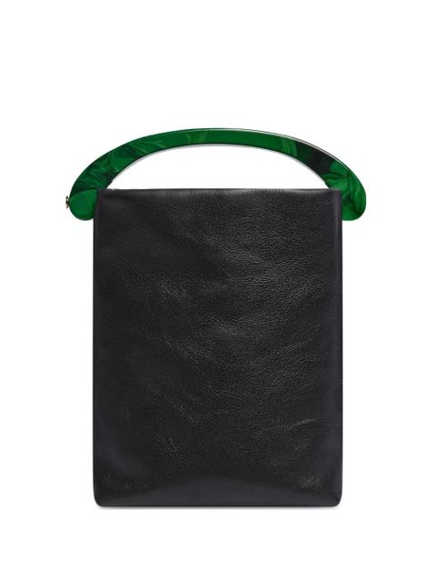 DRIES VAN NOTEN micro leather tote bag - Black - zdjęcie produktu nr 1