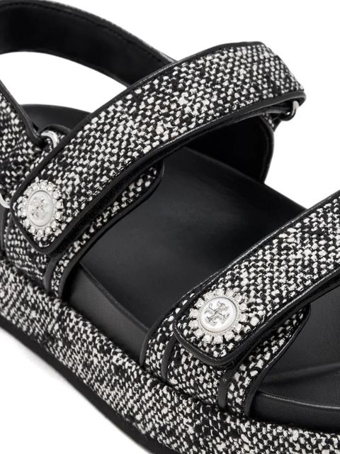 Tory Burch embellished platform sandals - Black