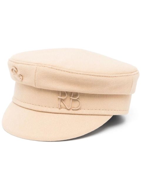 Ruslan Baginskiy logo-appliqué baker boy hat - Neutrals - zdjęcie produktu nr 1