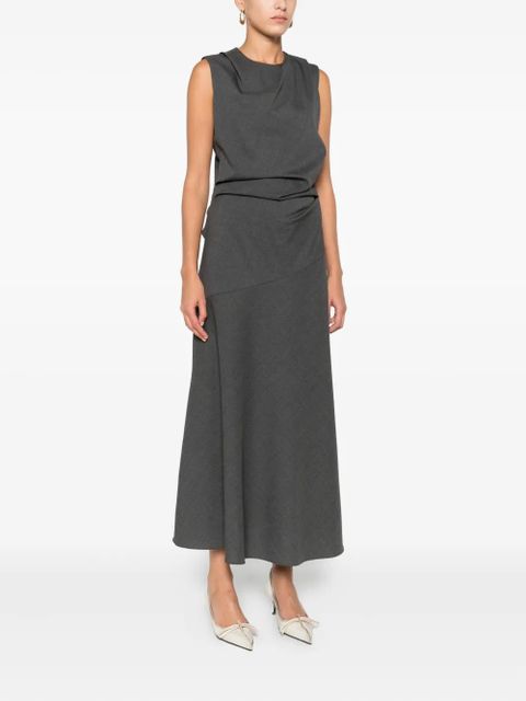 Róhe twisted sleeveless dress - Grey