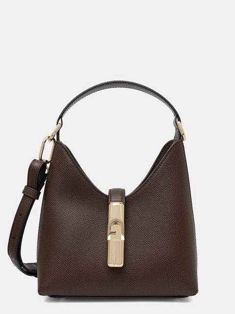 Furla torebka skórzana kolor brązowy WE00876 ARE000 4284S - zdjęcie produktu nr 1