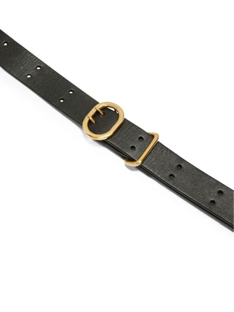 Jil Sander Cannolo leather belt - Black - zdjęcie produktu nr 2