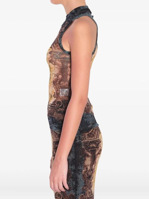 Jean Paul Gaultier Médaillon tank top - Black