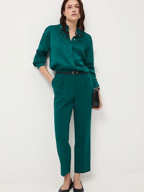 Medicine spodnie damskie kolor zielony - zdjęcie produktu nr 1