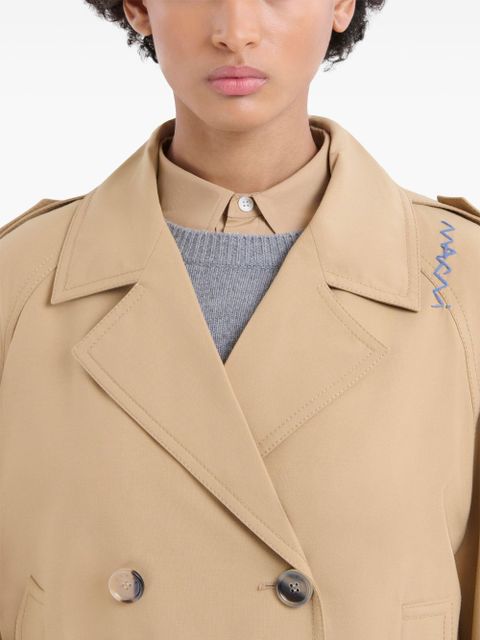 Marni double-breasted trench jacket - Neutrals