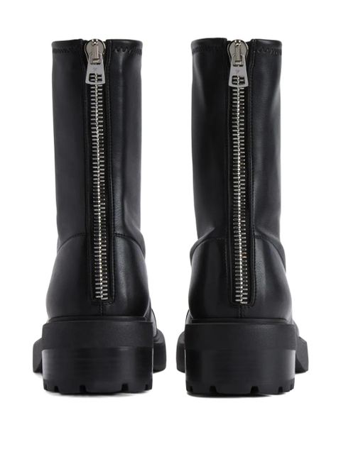 Giuseppe Zanotti zip-detail platform boots - Black