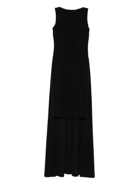 Balenciaga sleeveless pleat-detail dress - Black - zdjęcie produktu nr 1