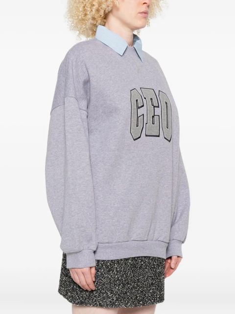 Balenciaga CEO Team ribbed sweatshirt - Grey