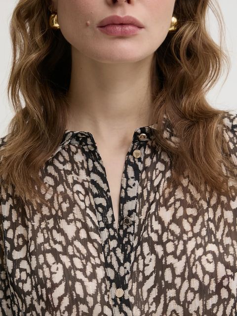 Morgan koszula CARRY.F damska kolor brązowy regular z kołnierzykiem klasycznym CARRY.F