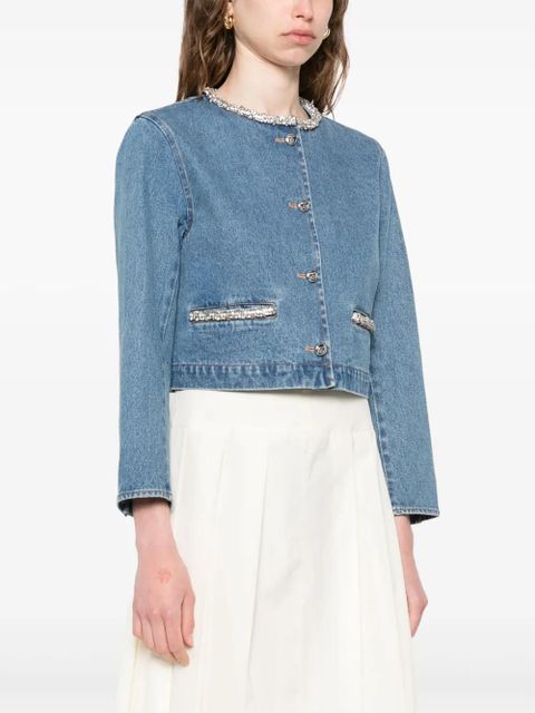 SANDRO rhinestone-embellished jacket - Blue - zdjęcie produktu nr 2