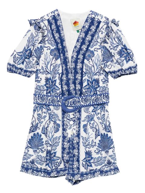 FARM Rio Shell Garden playsuit - White - zdjęcie produktu nr 1