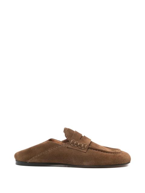 SANDRO suede loafers - Brown