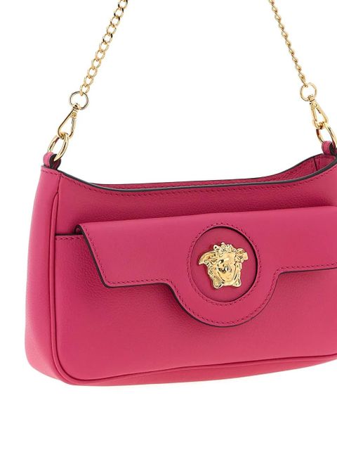 Versace La Medusa calf-leather crossbody bag - Pink