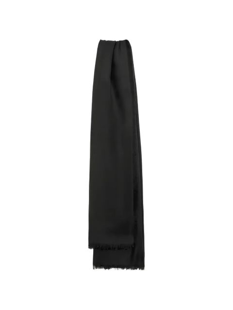 LOEWE allover-monogram scarf - Black - zdjęcie produktu nr 2
