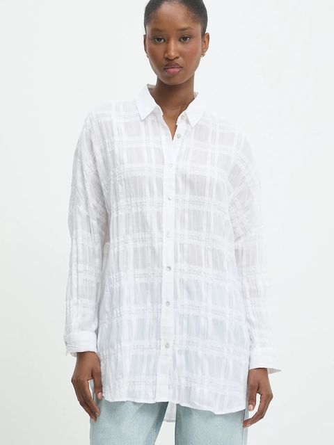 Answear.LAB koszula bawełniana damska kolor biały relaxed z kołnierzykiem klasycznym - zdjęcie produktu nr 1