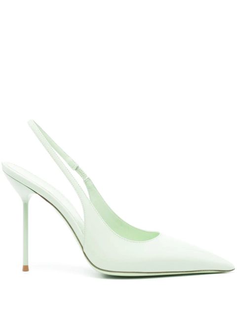 Paris Texas 105mm Lidia slingback pumps - Green