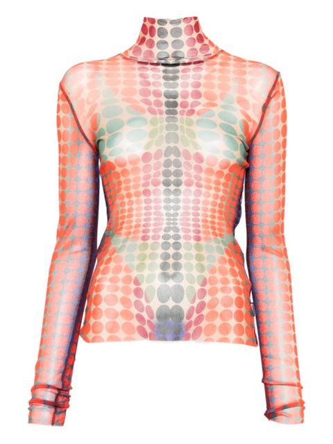 Jean Paul Gaultier patterned top - Orange - zdjęcie produktu nr 1