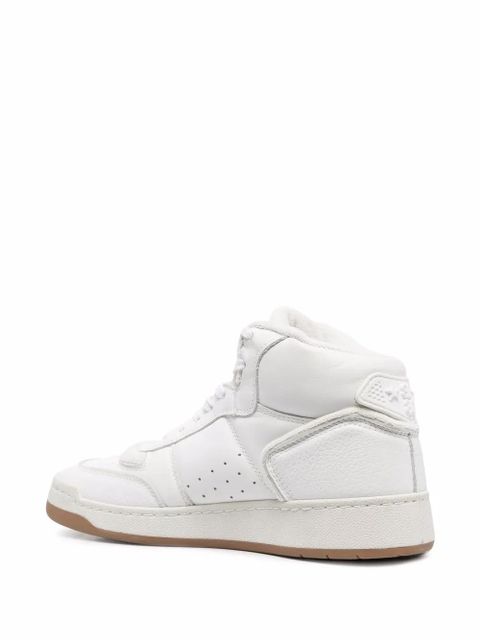 Saint Laurent lace-up hi-top sneakers - White