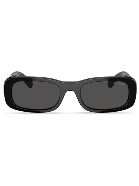 Miu Miu Eyewear rectangle-frame tinted sunglasses - Black - zdjęcie produktu nr 1