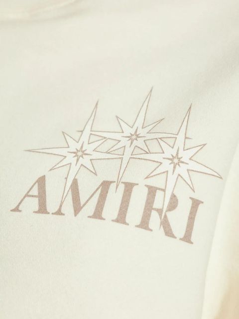 AMIRI logo-print cotton sweatshirt - White