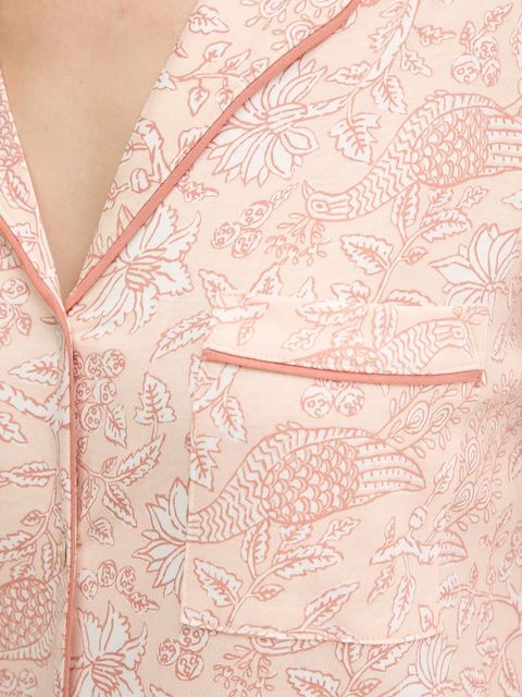 women'secret piżama bawełniana damska kolor pomarańczowy bawełniana 4852096