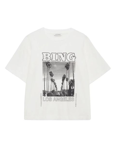 ANINE BING Louis T-shirt - White - zdjęcie produktu nr 1