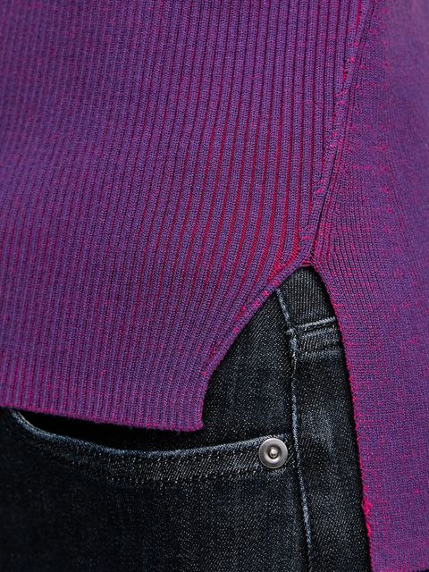 Calvin Klein Jeans sweter damski kolor fioletowy z półgolfem LV047D316G