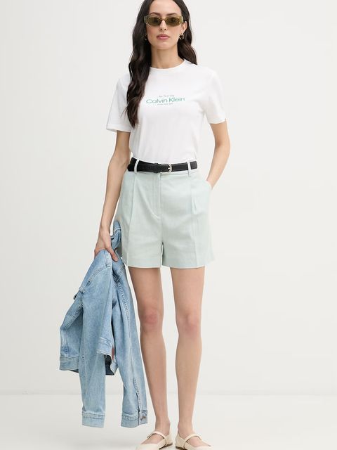 Calvin Klein Jeans T-shirt damski bawełniany - zdjęcie produktu nr 1