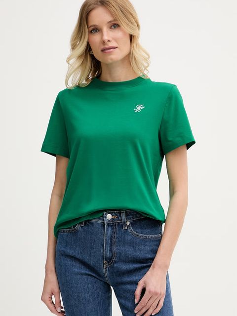 Tommy Hilfiger T-shirt damski z bawełną - zdjęcie produktu nr 1