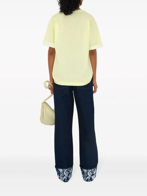 Burberry EKD-print cotton T-shirt - Yellow