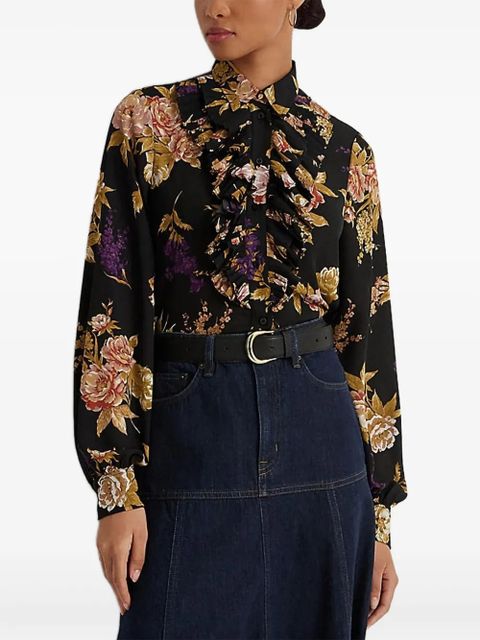 Lauren Ralph Lauren floral-print shirt - Black - zdjęcie produktu nr 1