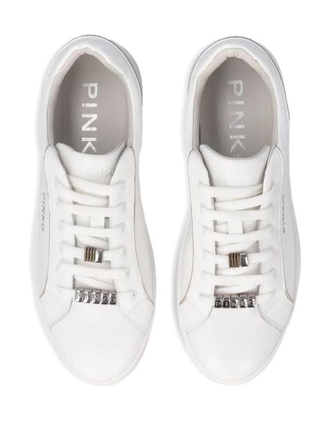 PINKO logo-lettering sneakers - White