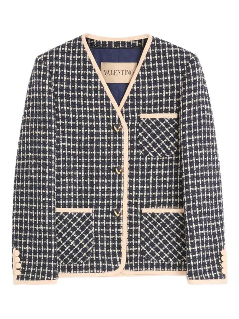 Valentino Garavani bouclé blazer - Blue - zdjęcie produktu nr 1