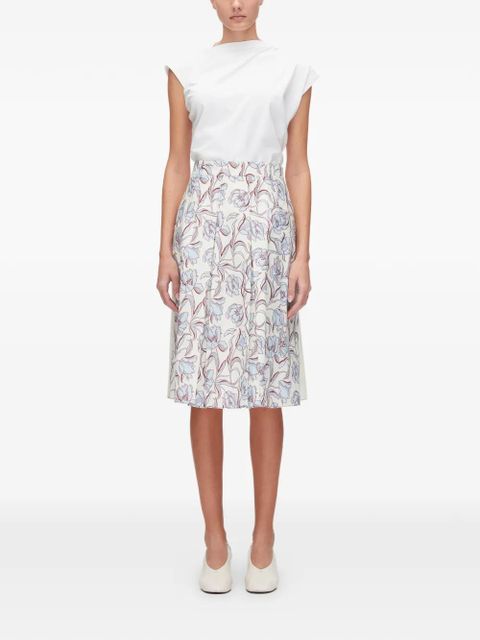 3.1 Phillip Lim floral-print midi skirt - Neutrals - zdjęcie produktu nr 2