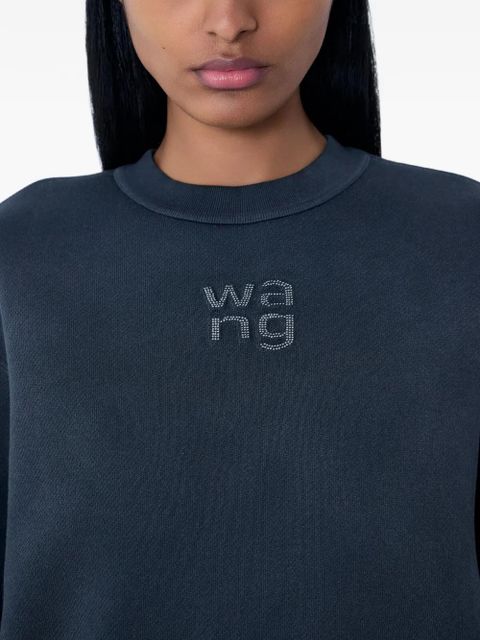 Alexander Wang embroidered-logo sweatshirt - Grey