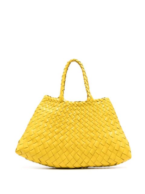 DRAGON DIFFUSION woven leather tote bag - Yellow - zdjęcie produktu nr 1