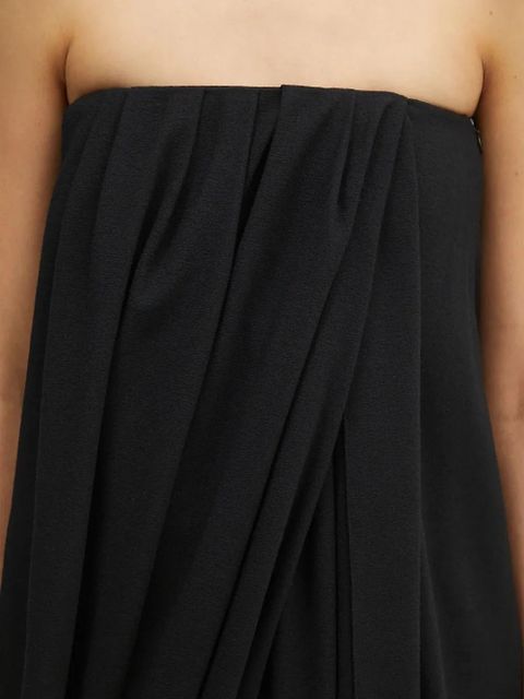 JW Anderson draped bustier strapless dress - Black