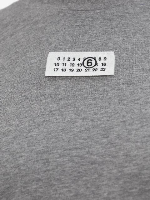 MM6 Maison Margiela patch cotton T-Shirt - Grey