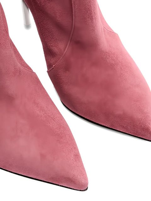 Casadei 10mm over-the-knee suede boots - Pink