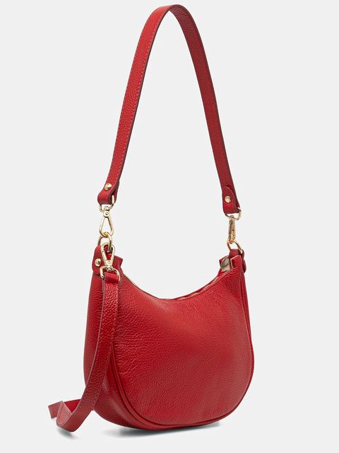 Answear.LAB torebka skórzana kolor czerwony - zdjęcie produktu nr 2