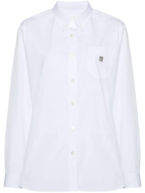 Givenchy 4G-plaque cotton shirt - White - zdjęcie produktu nr 1