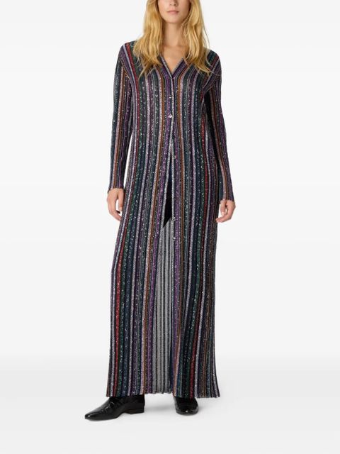 Missoni striped-pattern sequin-embellishment cardigan - Blue - zdjęcie produktu nr 2