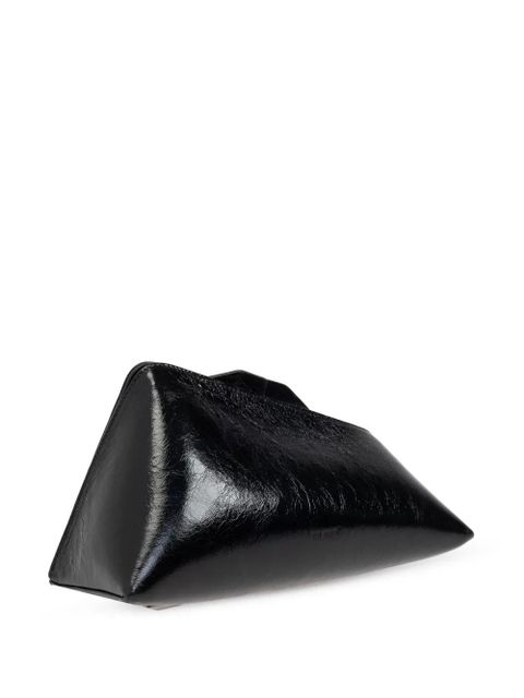 The Attico 8.30PM leather clutch bag - Black