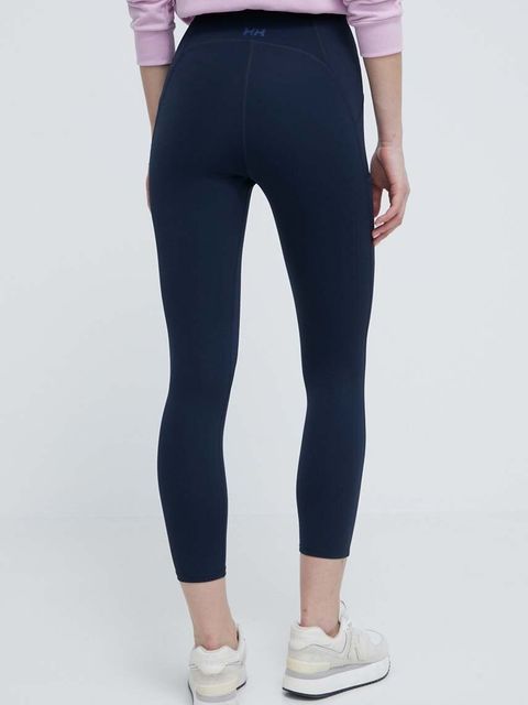 Helly Hansen legginsy damskie kolor granatowy gładkie 34318