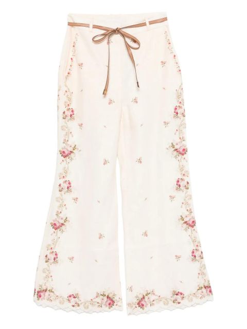 ZIMMERMANN Patience floral trousers - Neutrals - zdjęcie produktu nr 1