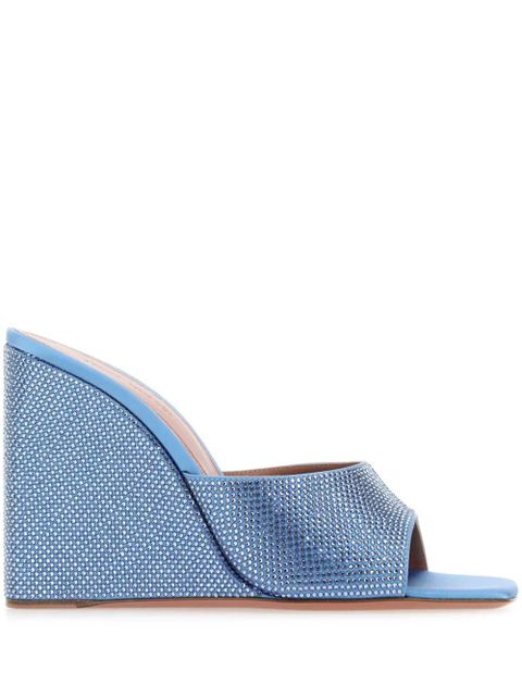 Amina Muaddi 95mm Lupita sandals - Blue - zdjęcie produktu nr 1